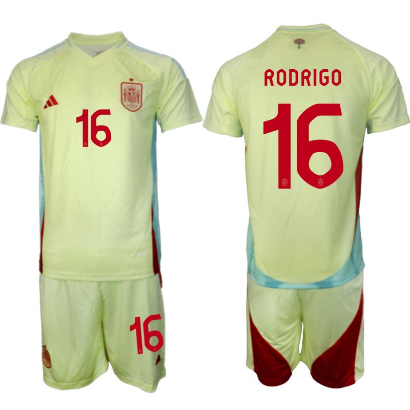 Men 2024-2025 Season Spain away green 16 Soccer Jersey